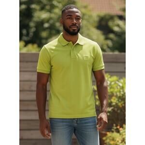BOSS Men's Green short sleeve polo shirt size medium NWT
